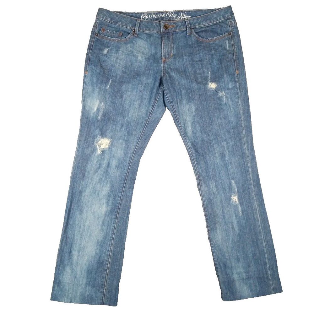 Converse One Star Sheridan Skinny Jeans Women's Sz 32 (Actual 36x29) Blue